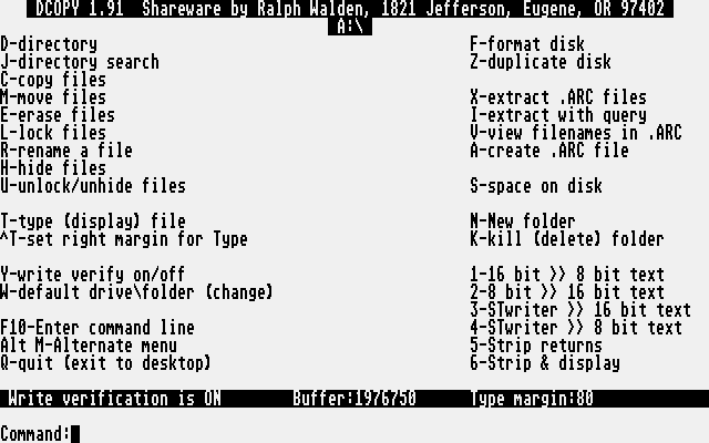 DCopy atari screenshot